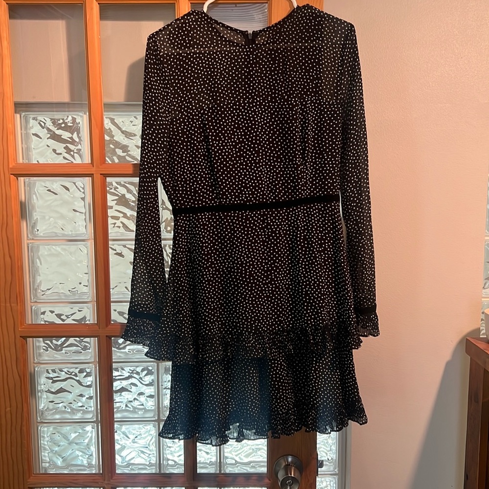Lulus Black Polka Dot Dress